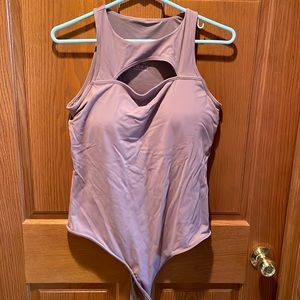 Klassy network tank top bodysuit
